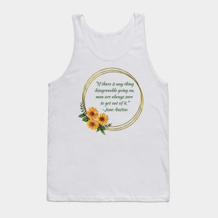 Austen Insults - Men Are Always Sure to Get Out of It Tank Top